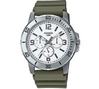 Casio MTP-VD300-3BUDF Men's Green Dial Resin Strap Watch