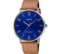 CASIO MTP-VT01L-2B2UDF OROLOGIO UOMO PELLE MARRONE BLU 40 mm SOTTOCOSTO