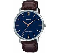 CASIO MTP-VT01L-2BUDF OROLOGIO UOMO PELLE MARRONE BLU 40mm SOTTOCOSTO