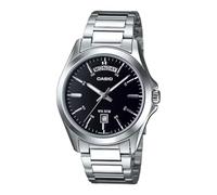 Casio MTP1370D-1A1V - Orologio analogico da uomo, in acciaio inox, classico, con data, 3 lancette