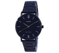 Casio Nero Acciaio Inossidabile Analog Giappone Mov't MTP-VT01B-1B Orologio Uomo