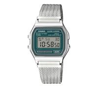 Casio Orologio A158WEM-3EF Vintage Iconic Digitale Argento Petrolio