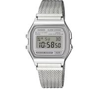 Casio Orologio A158WEM-7EF Vintage Iconic Digitale Argento Grigio