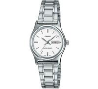 Casio LTP-V006D-7B2 Women's Standard Stainless Steel White Dial Day Date Watch