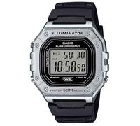 Casio Orologio al quarzo analogico unisex con cinturino W-218HM-7AVEF, argento, Moderno