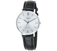 Casio Orologio al quarzo da donna, display analogico e cinturino in acciaio inossidabile, Nero, argento e blu, Taglia unica, Cinturino