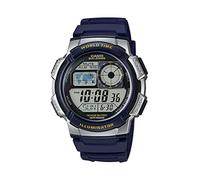 Casio Orologio al quarzo in resina, automatico, da uomo, colore: Blu (Modello: AE1000W-2AV)