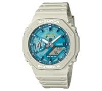 Casio Orologio analogico al quarzo digitale da uomo con cinturino in plastica GA-2100AS-5AER