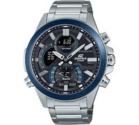 CASIO Orologio analogico da uomo al quarzo con cinturino in acciaio inossidabile ECB-30DB-1AEF, argento, Bracciale