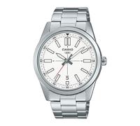 Orologio CASIO mod. MTP-VD02D-7EUDF Uomo acciaio quadrante Bianco + datario 41mm