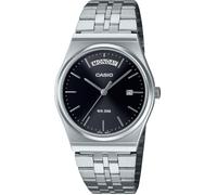 Casio Orologio analogico da uomo digitale con cinturino in acciaio inossidabile MTP-B146D-1AVDF, Nero, Bracciale