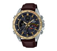 Casio Orologio Analogico-Digitale al Quarzo Uomo con Cinturino in Pelle EX530