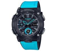 Casio Orologio Analogico-Digitale Quarzo Uomo con Cinturino in Resina GA-2000-1A2ER, Azzurro/Nero