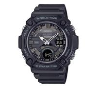Casio Aeq-120w-1b 53.3mm 10atm Quartz Analogue/digital Watch Argento Uomo