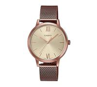 Casio Orologio Analogico Quarzo Donna con Cinturino in Acciaio Inox LTP-E157MR-9AEF, Oro rosa