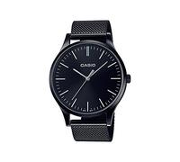 Casio Orologio Analogico Quarzo Uomo con Cinturino in Acciaio Inox LTP-E140B-1AEF, Nero