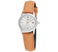 Casio Orologio, Argento/Marrone, Cinturino