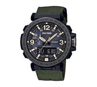 Casio Orologio casual da uomo "PRO TREK" al quarzo, resina e tessuto, (modello: PRG-600YB-3CR), Verde, misura unica, PRG-600YB-3CR