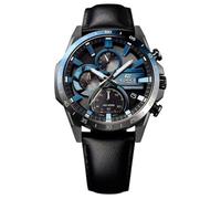 Casio Orologio Cronografo al Quarzo Donna con Cinturino in Pelle EQS-940NL-1AVUE