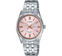 Casio Orologio da polso da donna al quarzo classic cinturino in stainless steel grey cassa in brass display analogico pink - LTP-1335D-4A
