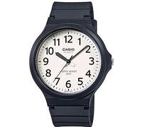 Casio Orologio da polso da uomo al quarzo casual bracciale e cassa in resin di colore black display analogico white - MW-240-7B