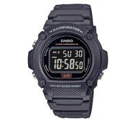 Casio Orologio da polso da uomo al quarzo sport bracciale e cassa in resin di colore blue display analogico black - W-219H-8B