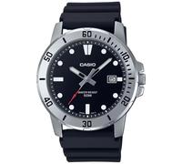 Casio Orologio da uomo Enticer analogico quadrante nero MTP-VD01-1EVUDF, cinturino