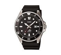 Casio, orologio da uomo in resina nera con quadrante nero, AW106-1AV