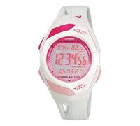 Casio Orologio digitale al quarzo da donna con cinturino in plastica STR-300-7EG, bianco, Cinturino