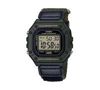 Casio Orologio da uomo W-218H-1AVCF classico con display digitale al quarzo nero, standard, Classico