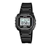 Orologio Unisex Casio mod. LA-20WH-1ADF in gomma nero con luce e sveglia