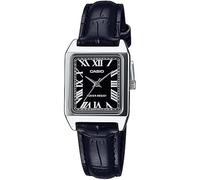 Casio Analogico Cinturino in Pelle Nero Al Quarzo LTP-V007L-1B Orologio da Donna