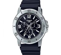 Casio Analogico Giorno/Data Quadrante Nero Al Quarzo MTP-VD300-1B Orologio Uomo