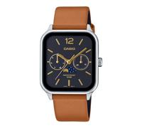 Casio Orologio Multi-quadrante al Quarzo da Uomo con Cinturino in Pelle MTP-M305L-1AVER