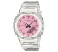 CASIO Orologio Multifunzione Donna G-SHOCK, Quadrante Rosa, Cassa Trasparente, GMA-P2100SR-7AER