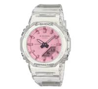 CASIO Orologio Multifunzione Donna G-SHOCK, Quadrante Rosa, Cassa Trasparente, GMA-P2100SR-7AER