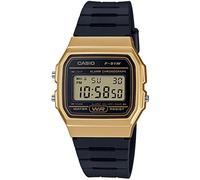 Casio Orologio Quarzo Unisex, misura cassa 31.00mm con quadrante LCD Digitale e cinturino Nero in Rubber Strap F-91WM-9AEF