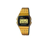 Casio Orologio Quarzo Unisex, misura cassa 35.00mm con quadrante LCD Digitale e cinturino Oro in Cinturino in metallo A159WGEA-1EF