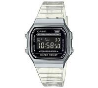 Casio Orologio Quarzo Unisex, misura cassa 36.00mm con quadrante Nero Digitale e cinturino Chiaro in Plastic/Resin Bracelet A168XES-1BEF