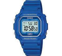 Casio Orologio Quarzo Unisex, misura cassa 42.00mm con quadrante LCD Digitale e cinturino Blu in Plastic/Resin Strap F-108WH-2AEF