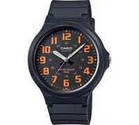 Casio Orologio Quarzo Unisex, misura cassa 42.00mm con quadrante Nero Analogico e cinturino Nero in Rubber Strap MW-240-4BVEF
