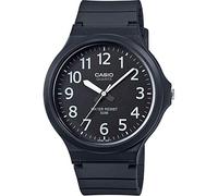 Casio Orologio Quarzo Unisex, misura cassa 43.00mm con quadrante Nero Analogico e cinturino Nero in Rubber Strap MW-240-1BVEF