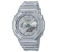 Casio Orologio Quarzo Unisex, misura cassa 48.50mm con quadrante Argento Analogico e Digitale e cinturino Argento in Plastic/Resin Strap GA-2100FF-8AER