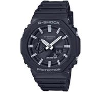 Casio Orologio Quarzo Uomo, misura cassa 48.50mm con quadrante Nero Analogico e Digitale e cinturino Nero in Plastic/Resin Strap GA-2100-1AER