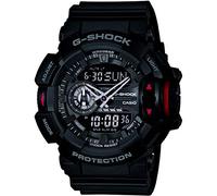Casio Orologio Tough solar Uomo, misura cassa 55.00mm con quadrante Nero Analogico e Digitale e cinturino Nero in Plastic/Resin Bracelet GA-400-1BER