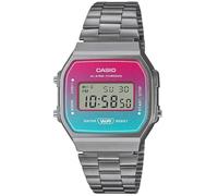 Casio Orologio unisex digitale con quadrante multicolor A168WERB-2ADF, Multicolore, Cinturino