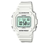 Casio Orologio unisex F108WHC-7BCF, bianco, Digitale, protezioni del bottone