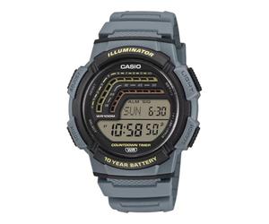 Casio Orologio Uomo Digitale Multifunzione WS-1800-2AVEF, Illuminator, 10 Year Battery, WR100M, Countdown Timer