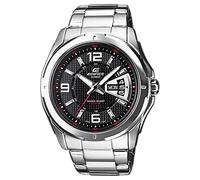 Orologio Orologi da polso Casio Edifice EF-129D-1AV Quadrante nero. materiale del cinturino Bracciale in acciaio con chiusura di sicurezza. Impermeabile Fino a