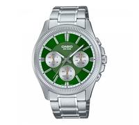 Casio Enticer Analog Acciaio Inossidabile Verde Quarzo MTP-1375D-3 Orologio Uomo
